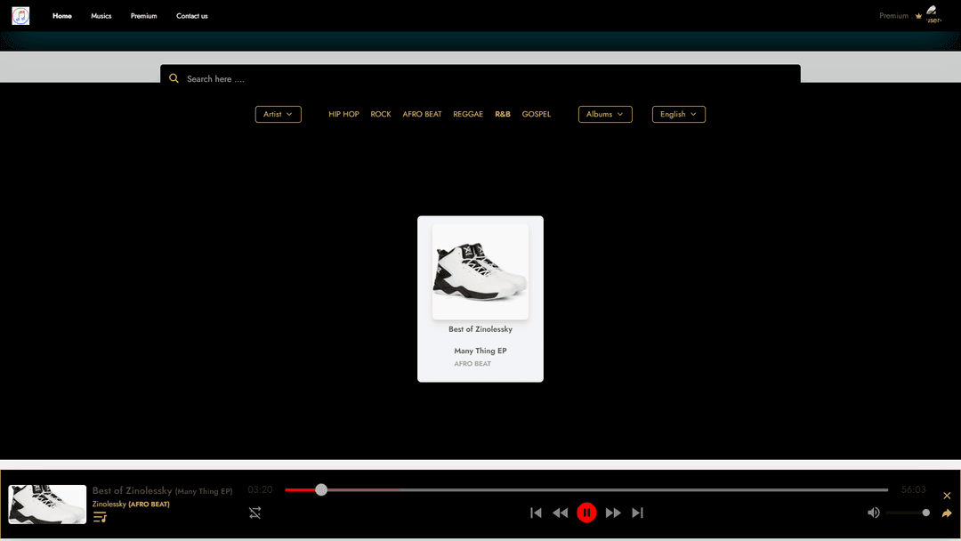 Music Web App